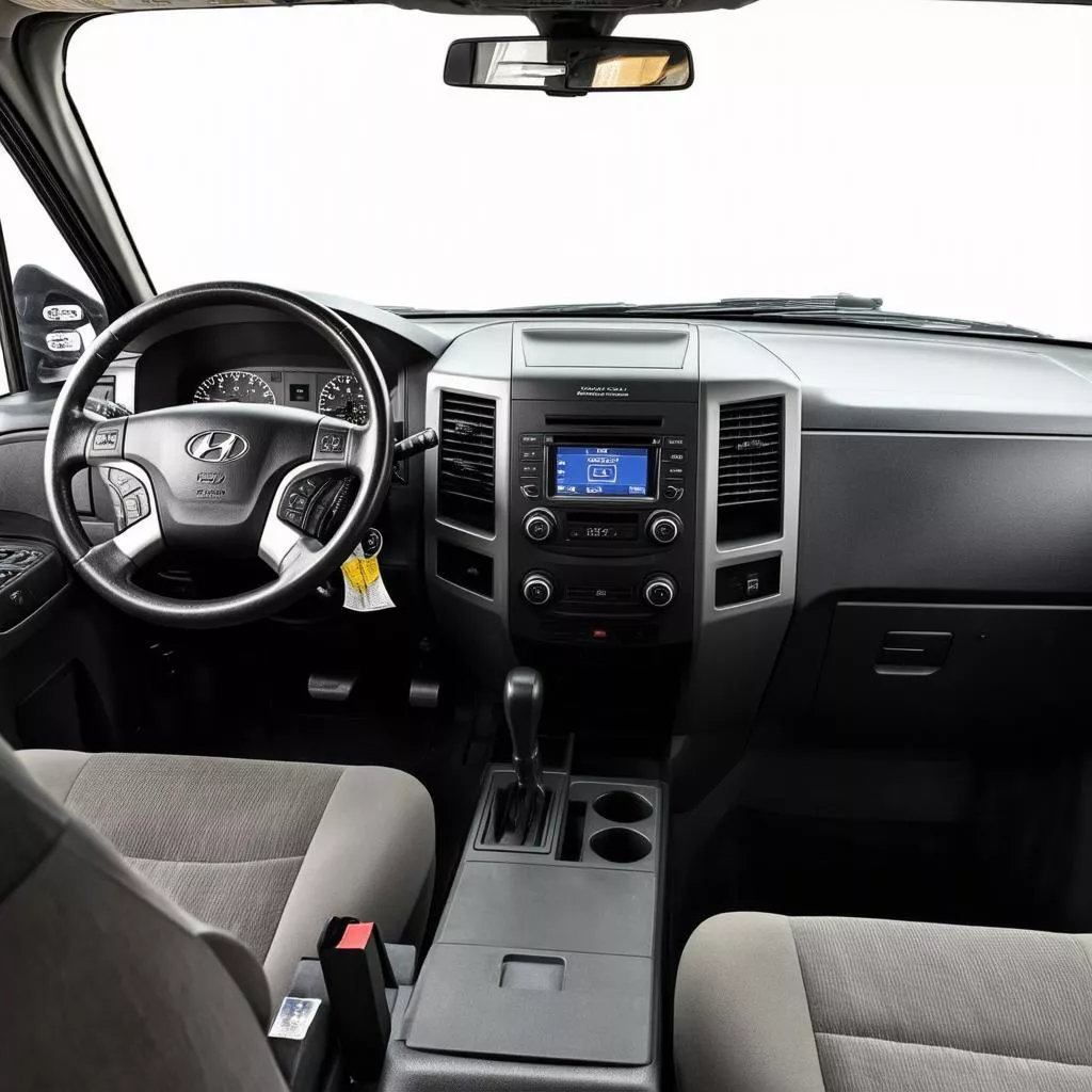 Nội thất xe tải Hyundai 6 tấn 5 2017