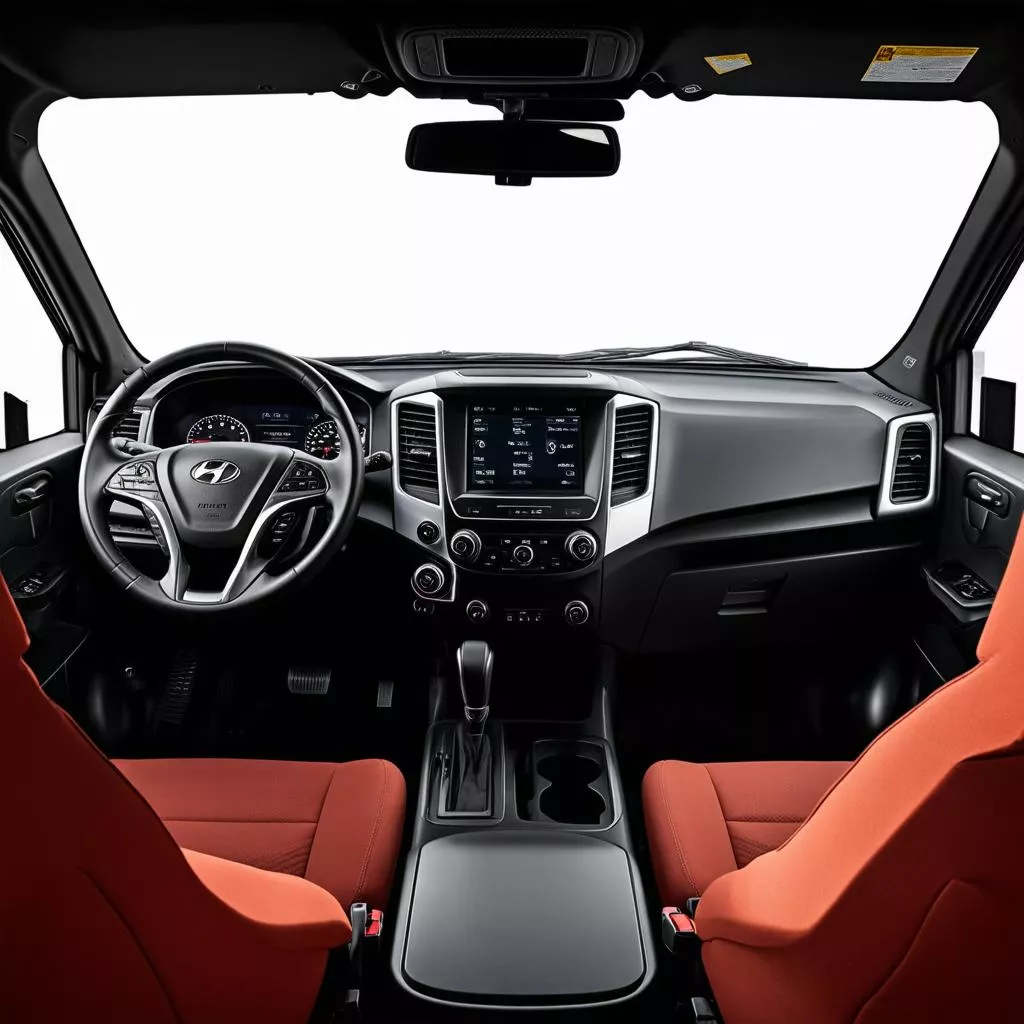 Hyundai Dothanh 6.5 ton truck interior