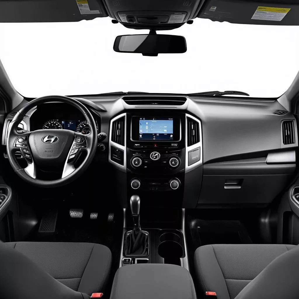 Nội thất xe tải Hyundai Grande 2015