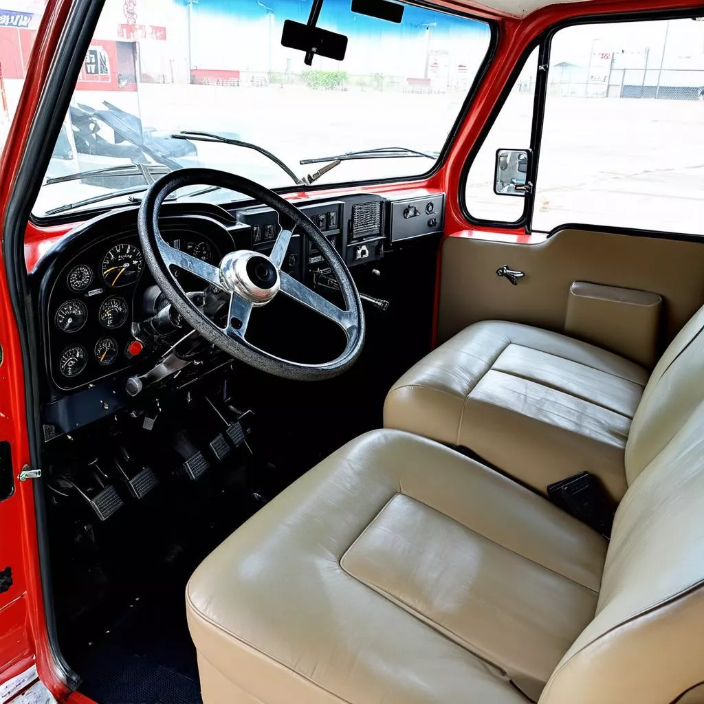 Nội thất xe tải Oshima 5 tấn