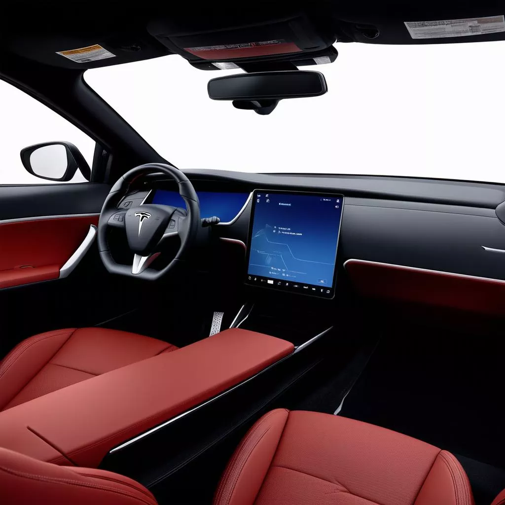 Nội thất xe Tesla Model X