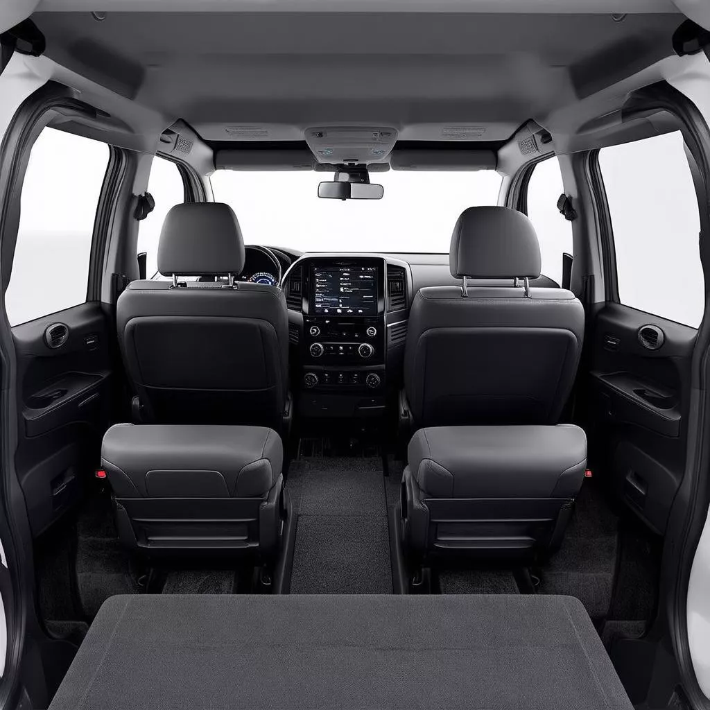 Nội thất xe Toyota Van rộng rãi