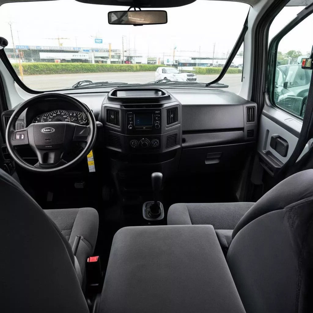 Nội thất xe van Kenbo 5 chỗ