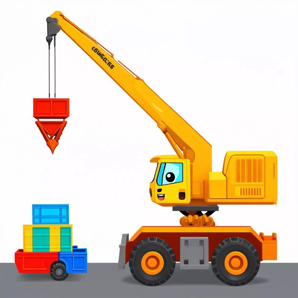 Mobil Crane Kartun: Belajar Sambil Bermain untuk Si Kecil