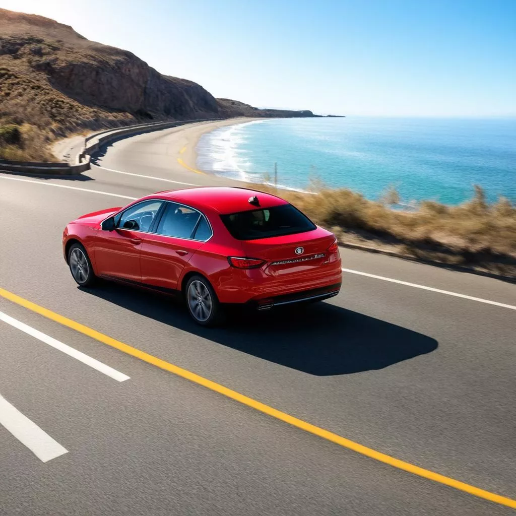 汽车行驶在路上