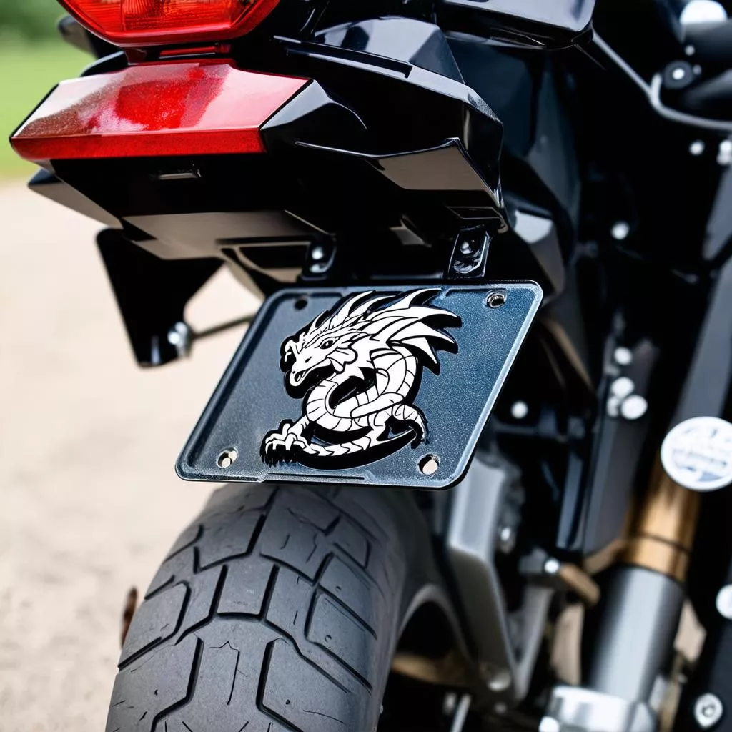 Lucky SH Scooter License Plate Holder
