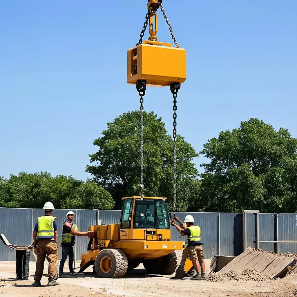 Pha lăng xích kéo tay 5 tấn nâng hạ vật liệu