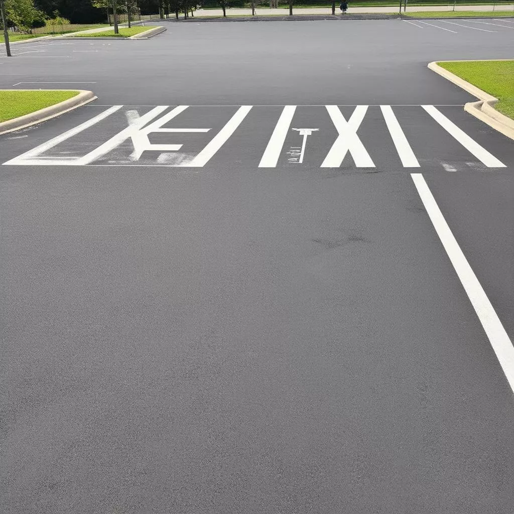 Phân lối ra vào nhà xe