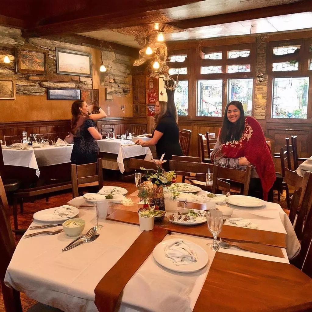 Gio Bien Restaurant Dining Area