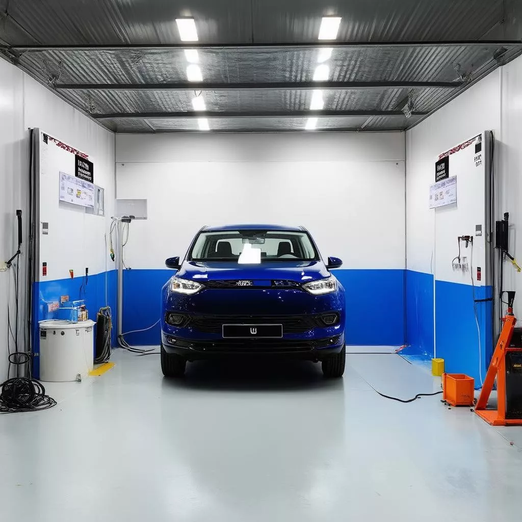 Phòng sơn ô tô hiện đại