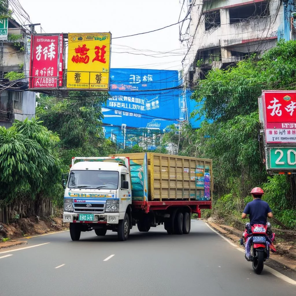 風水とトラックのナンバープレート