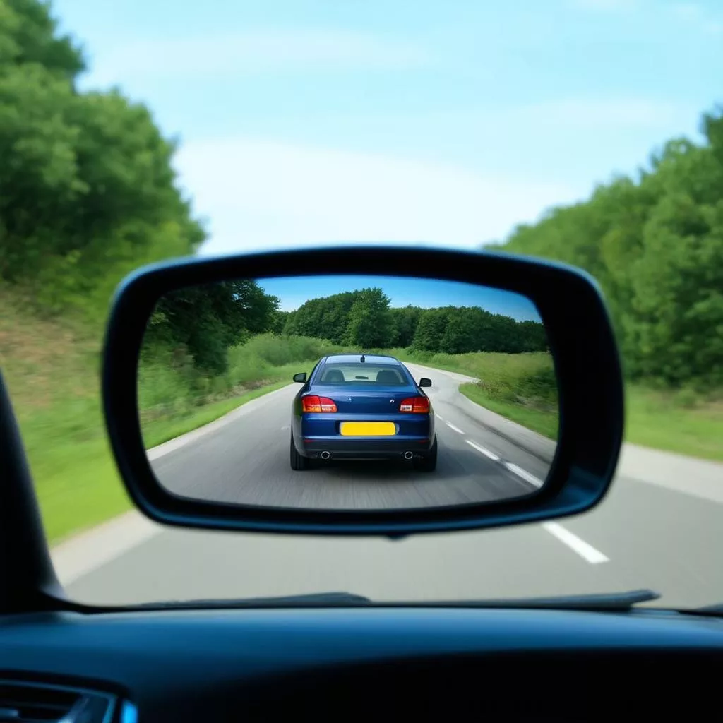 Observation des rétroviseurs lors d'une marche arrière