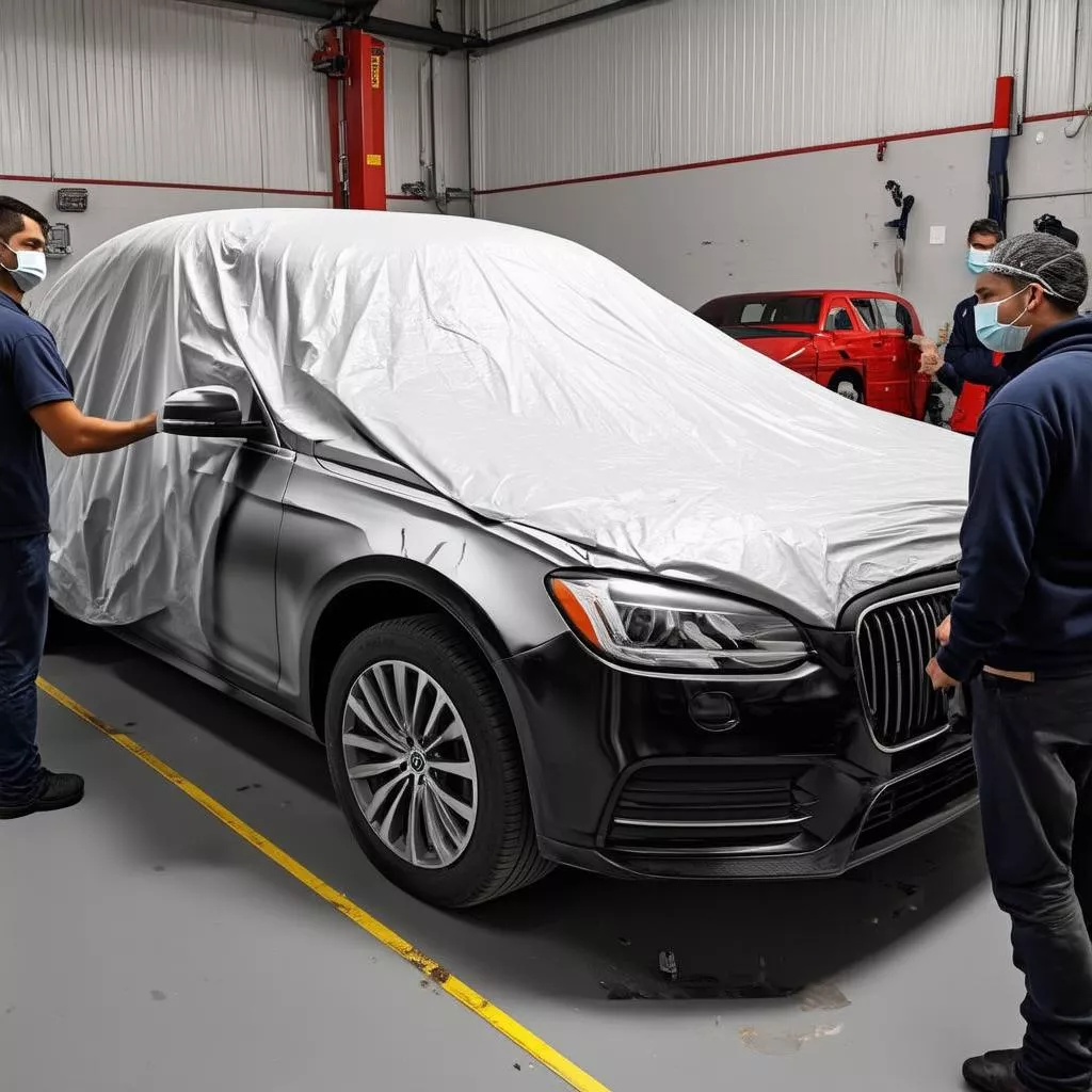 Xin Tư Vấn Về Garage Sơn Xe Ô Tô Đẹp Tại Hà Nội