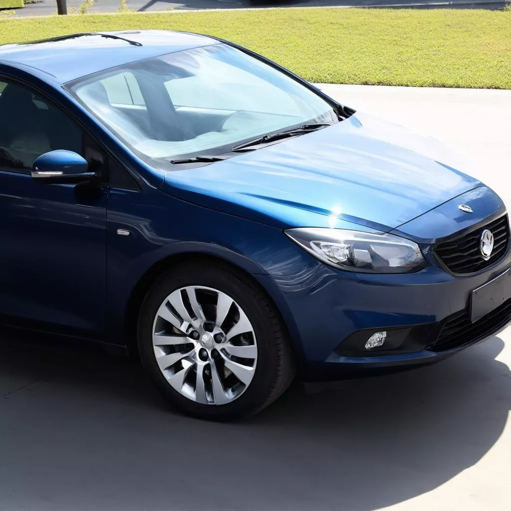 Bề mặt xe ô tô sau khi được sơn mới