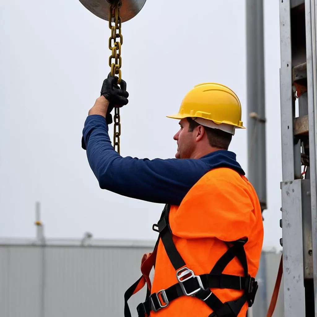 Sử dụng pa lăng an toàn