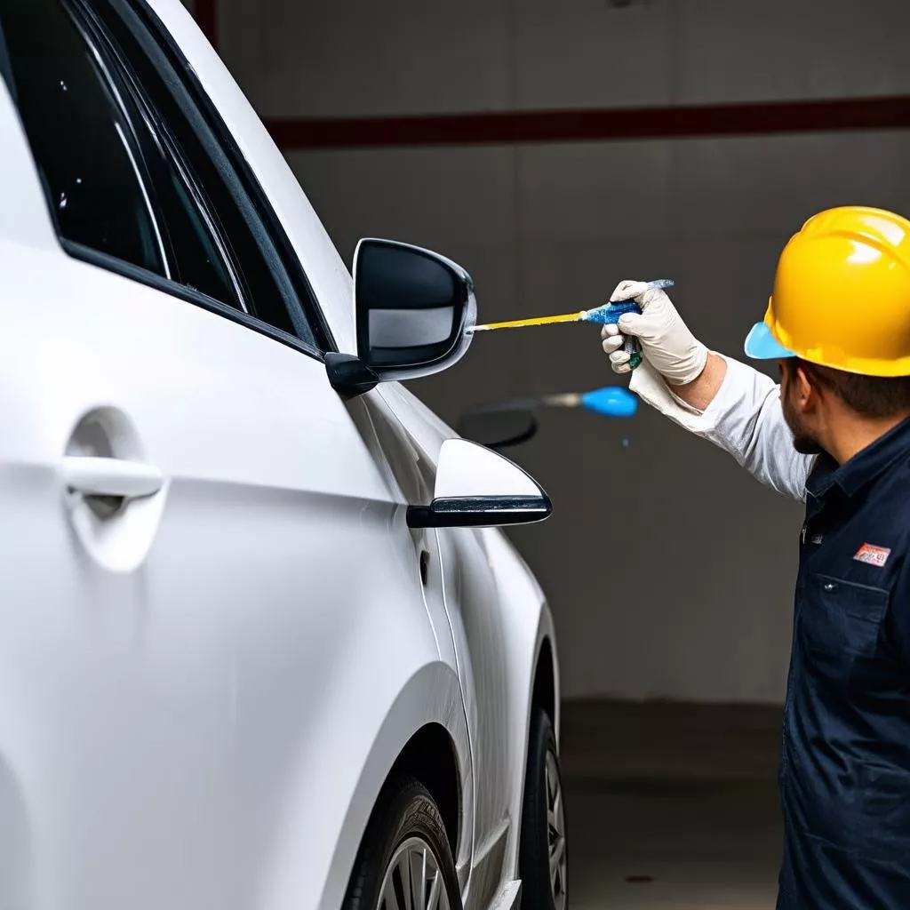 Sửa chữa cánh cửa xe Kia Morning