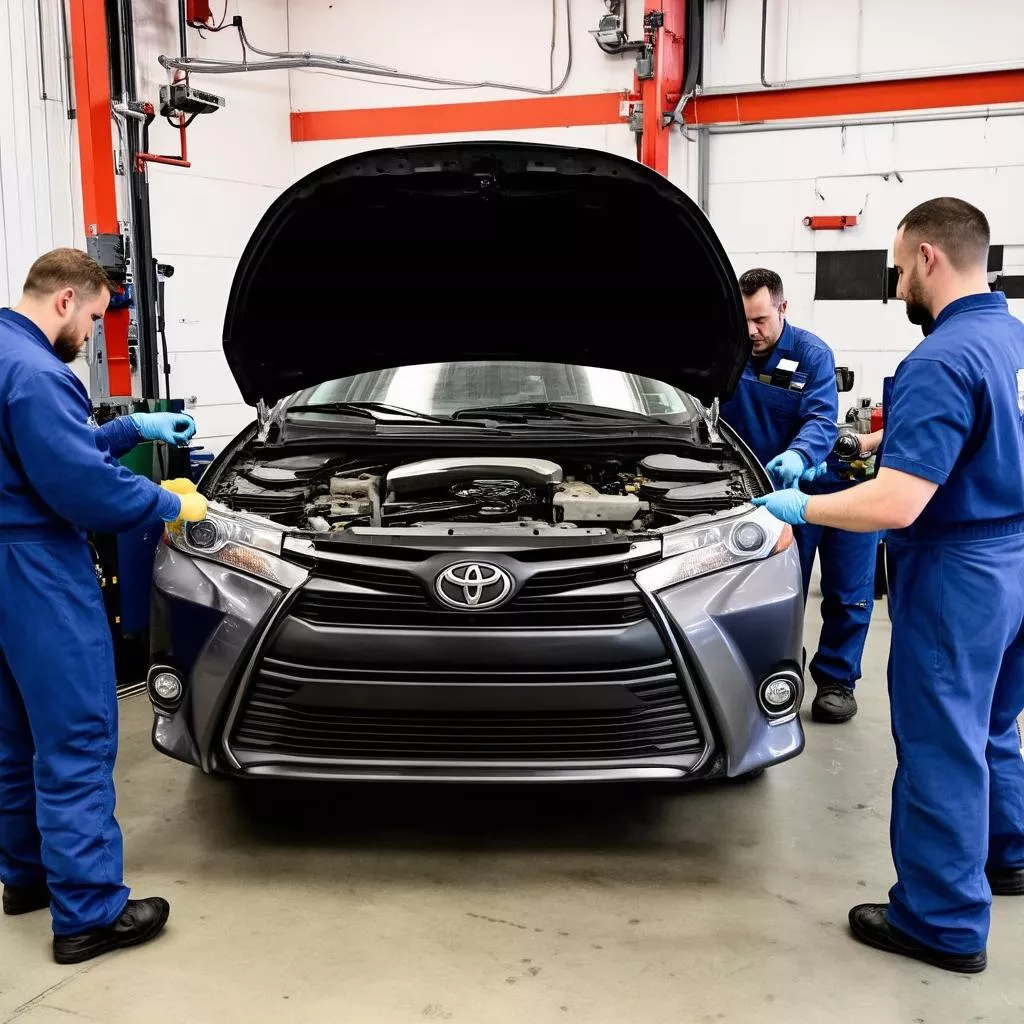 sửa chữa ô tô toyota tại gara