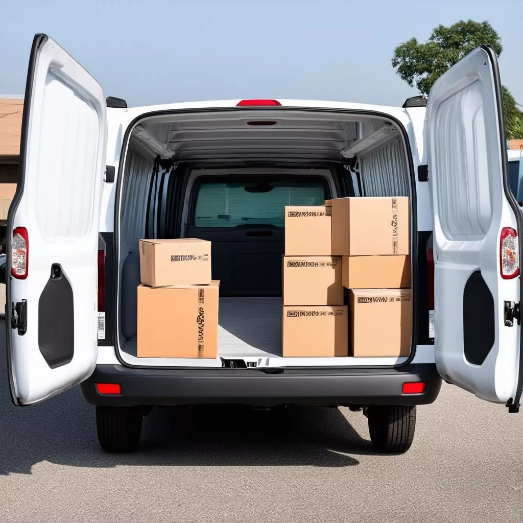 Suzuki Van carrying cargo