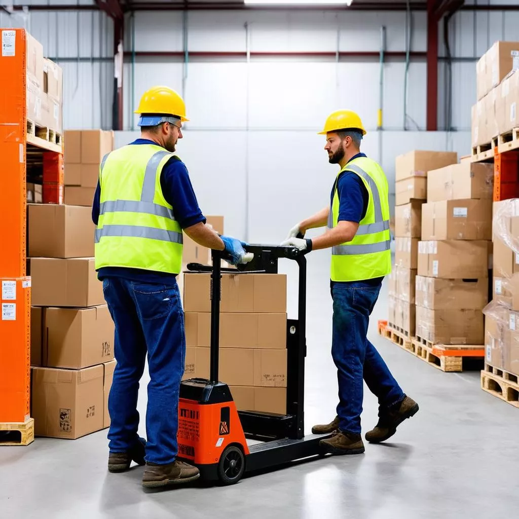 Safe pallet jack operation