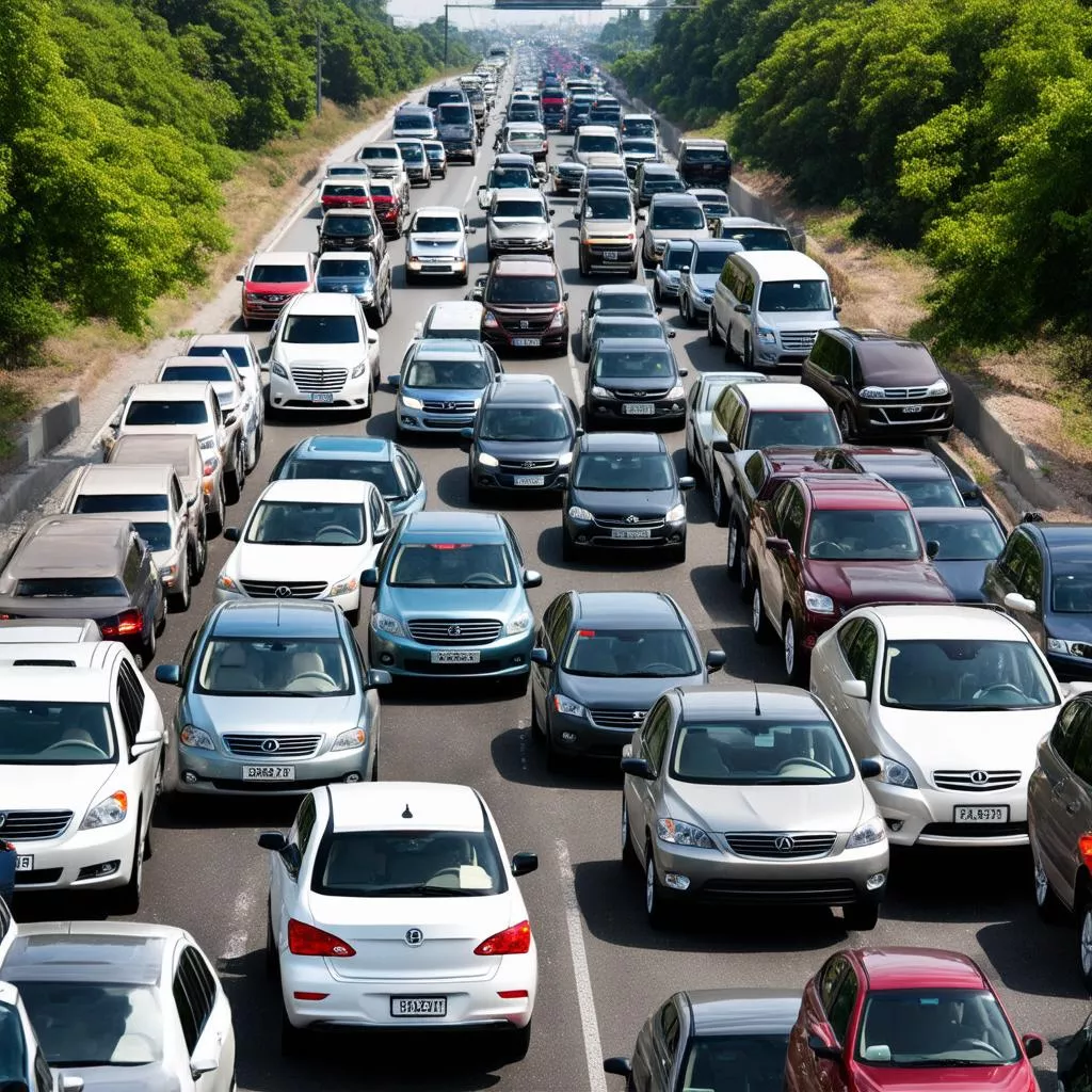 Tắc đường giờ cao điểm