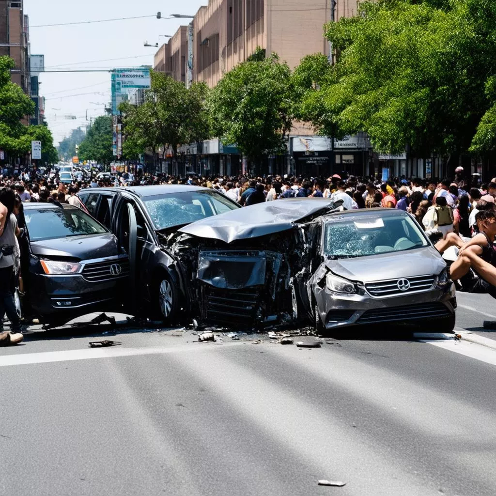 Tai nạn ô tô trên đường