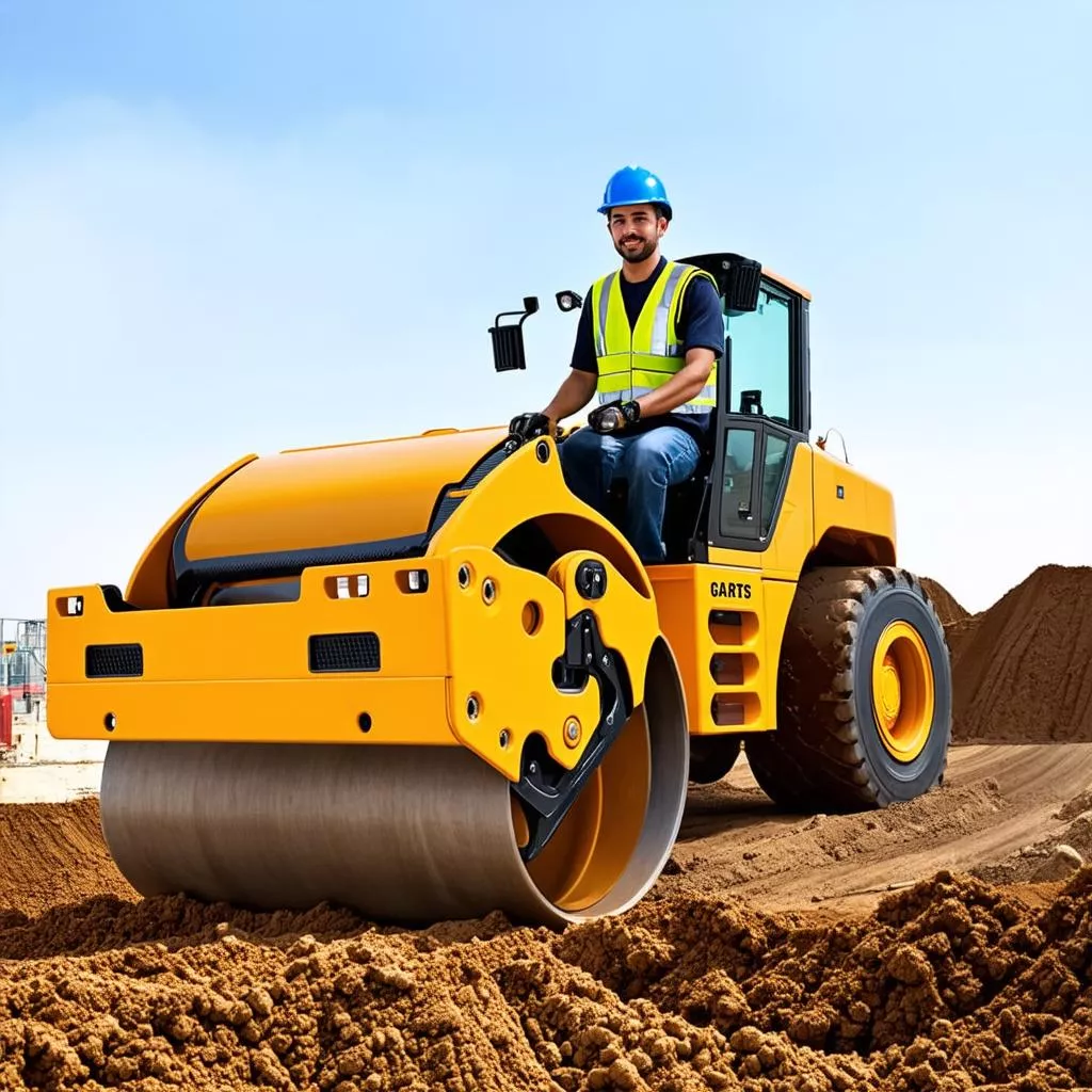 Tài xế lu chuyên nghiệp