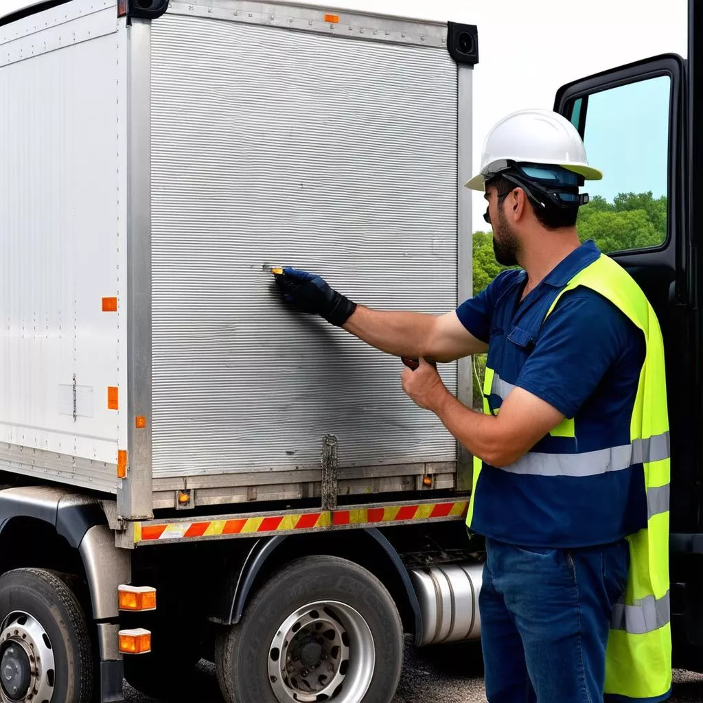 tài xế ô tô chở hàng