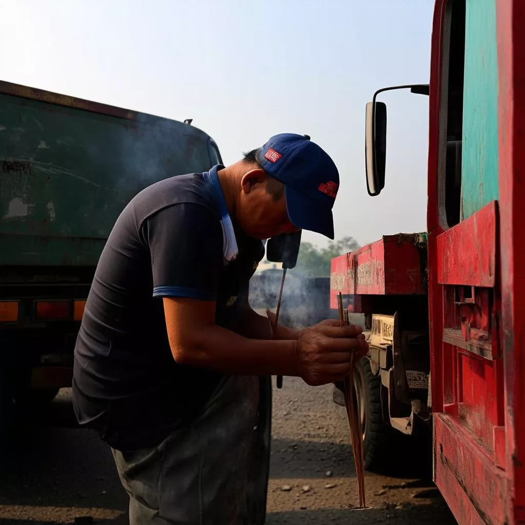 Phu Vinh Long truck driver and spirituality