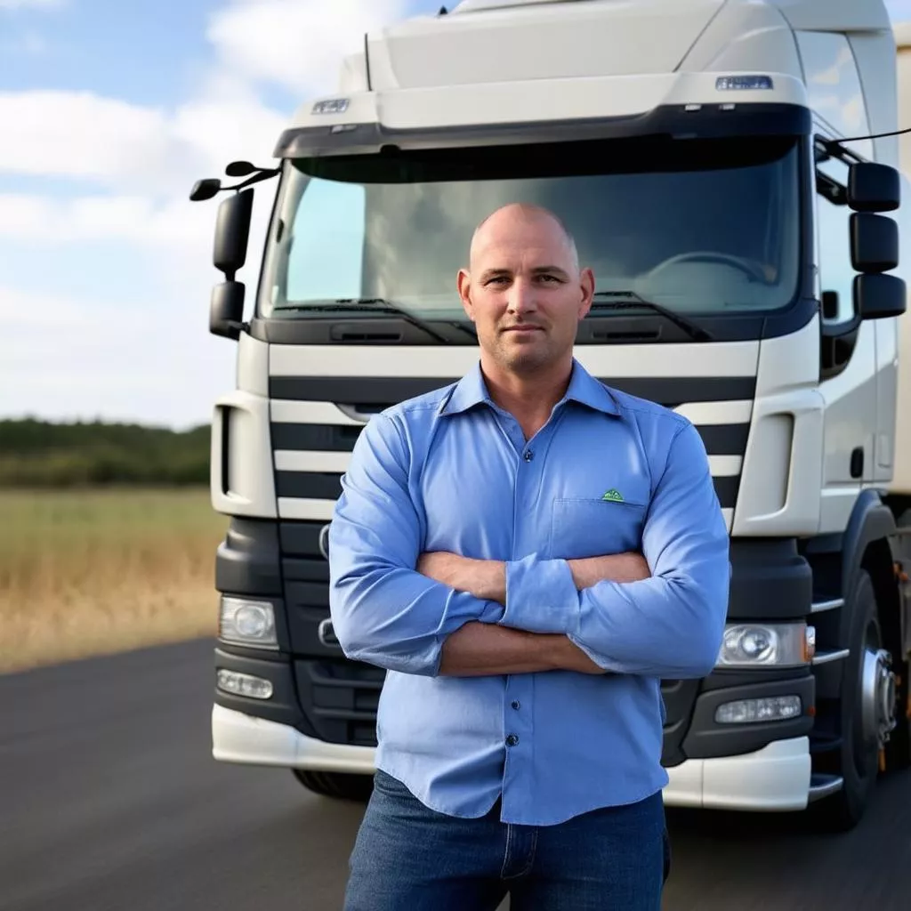 Tài xế xe vận chuyển