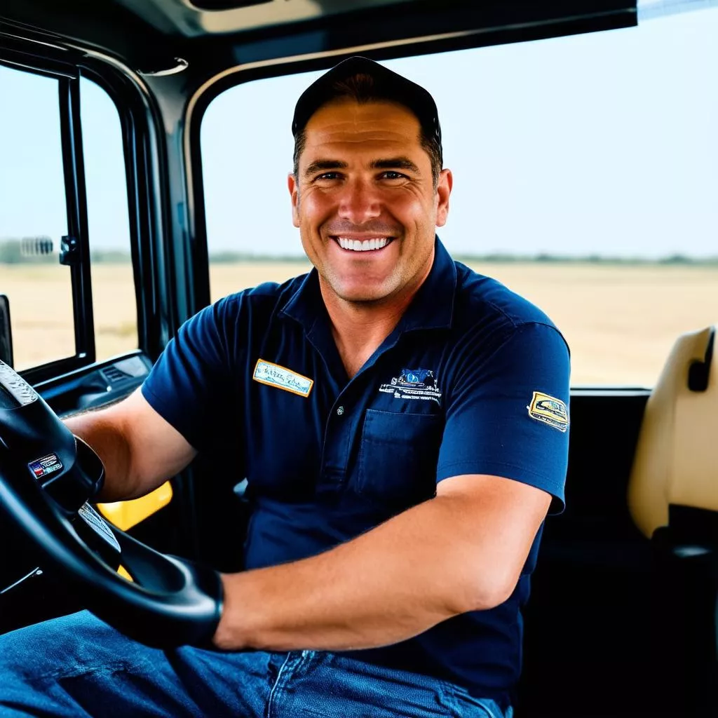 Professional truck driver