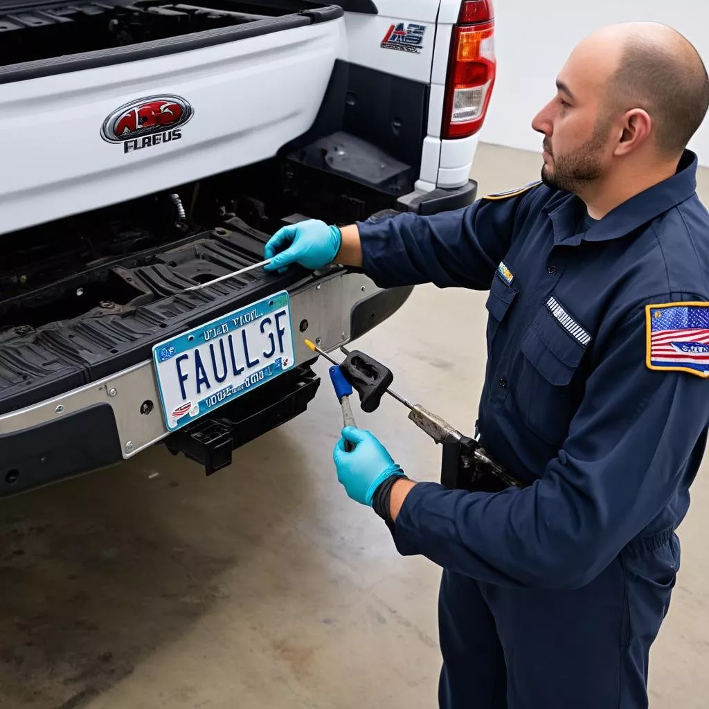 Thay biển số xe tải