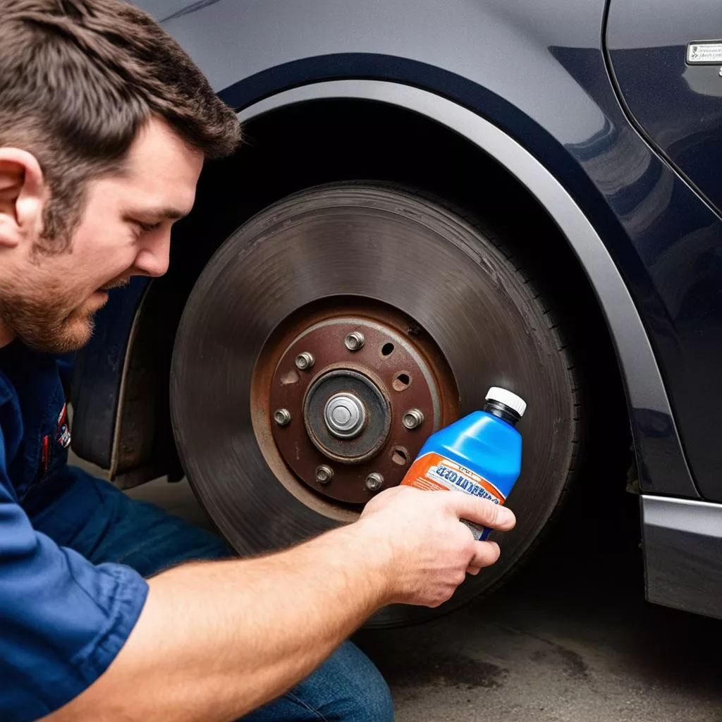 Thay dầu phanh ô tô