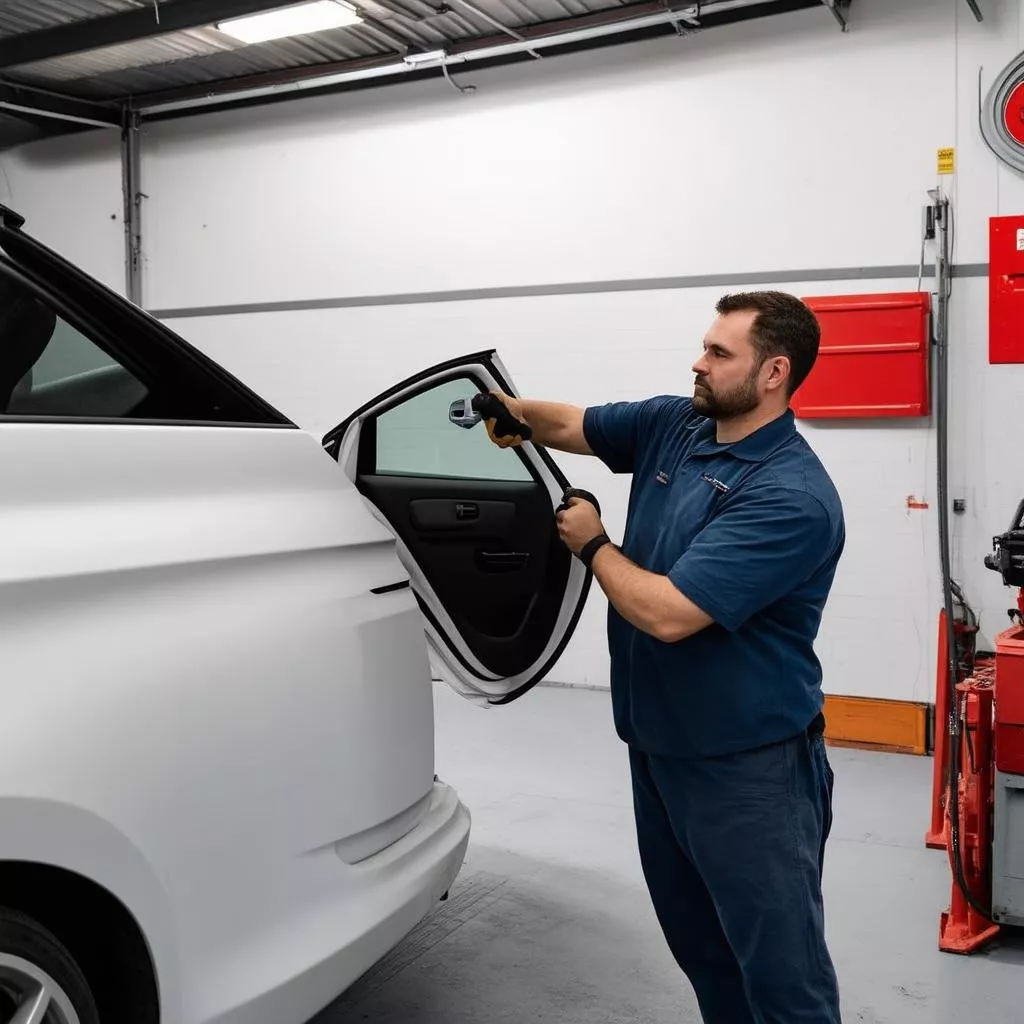 Thay gioăng cửa kính ô tô