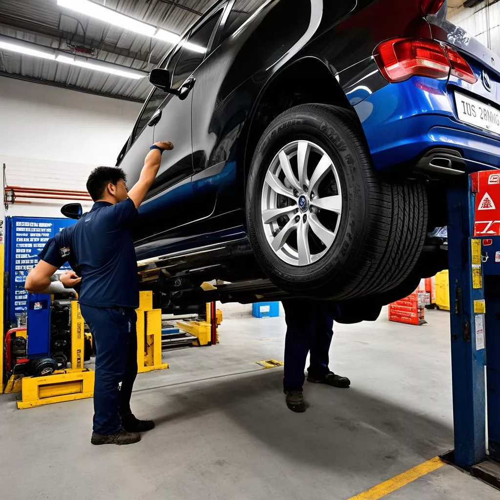 thay lốp xe ô tô tại hà nội