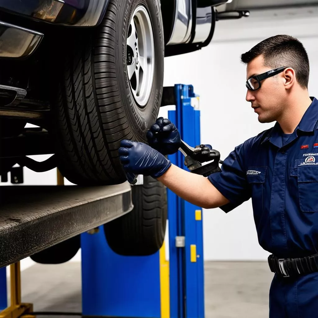 Truck tire replacement service