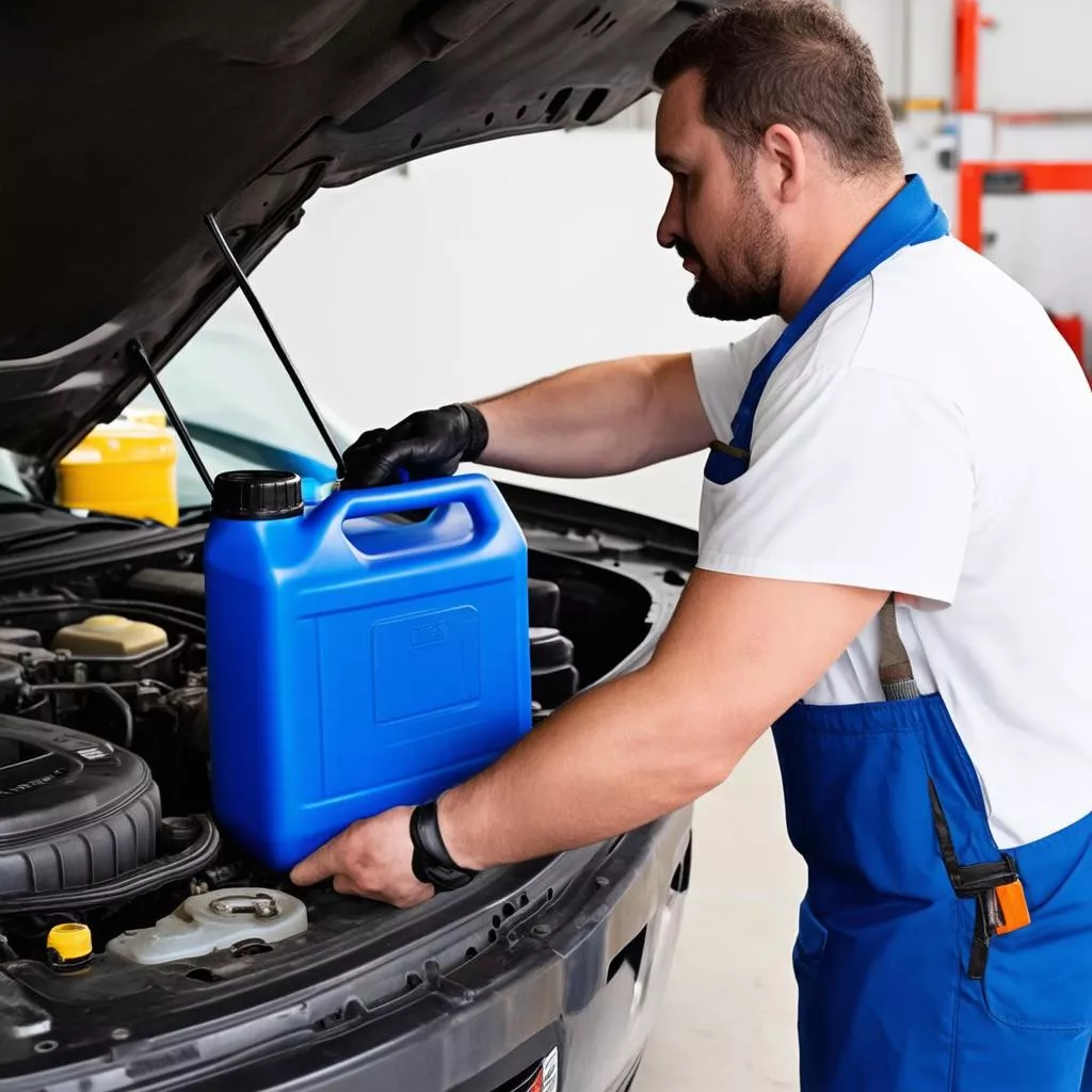 thay nước làm mát ô tô