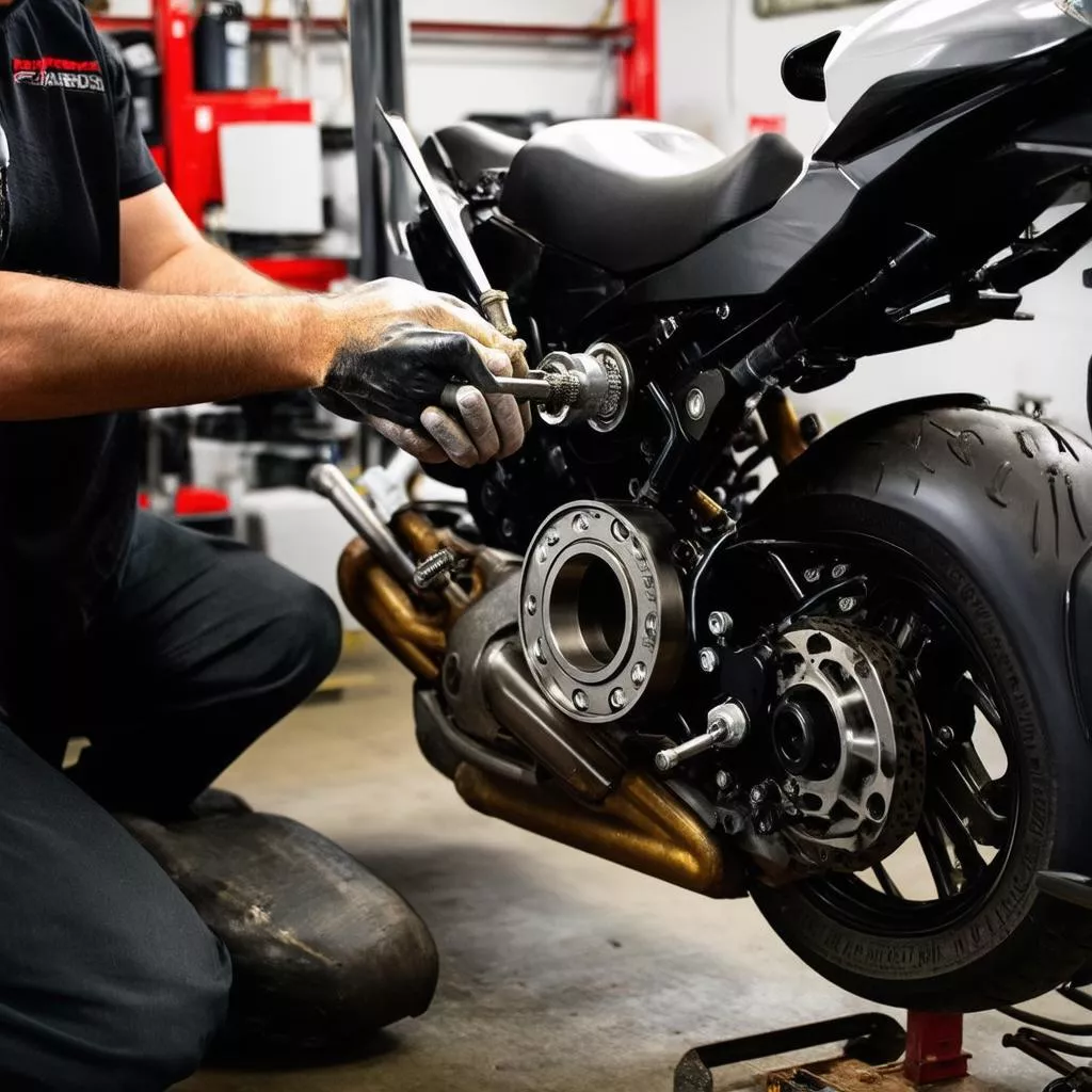 Thay thế chén cổ xe máy