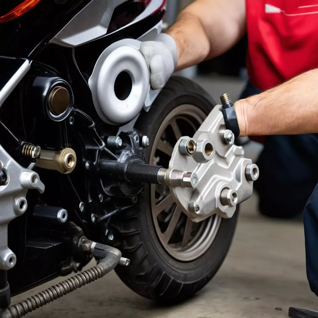 Thay thế phụ tùng xe tay ga