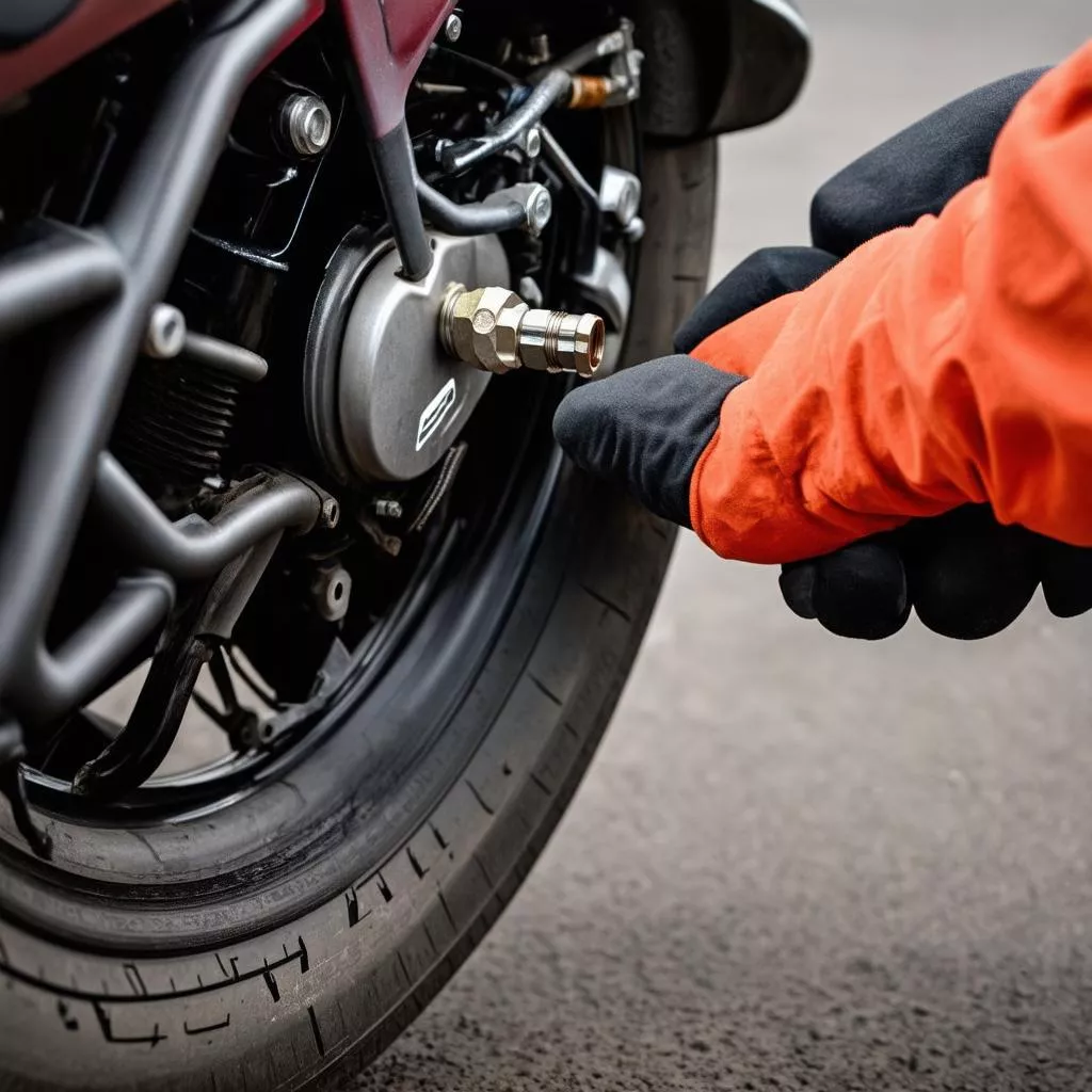 thay van săm xe máy