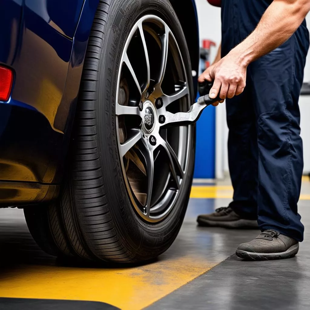 Changing truck tires