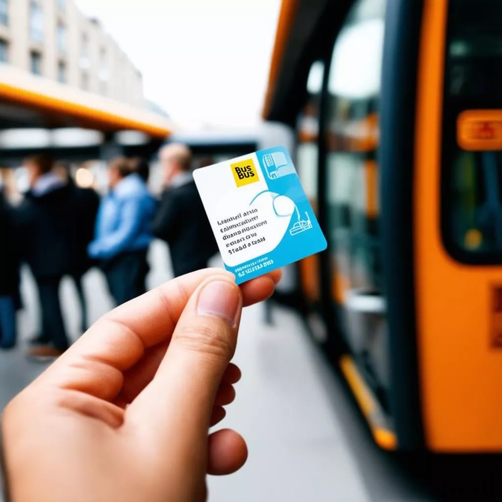 Electronic bus card