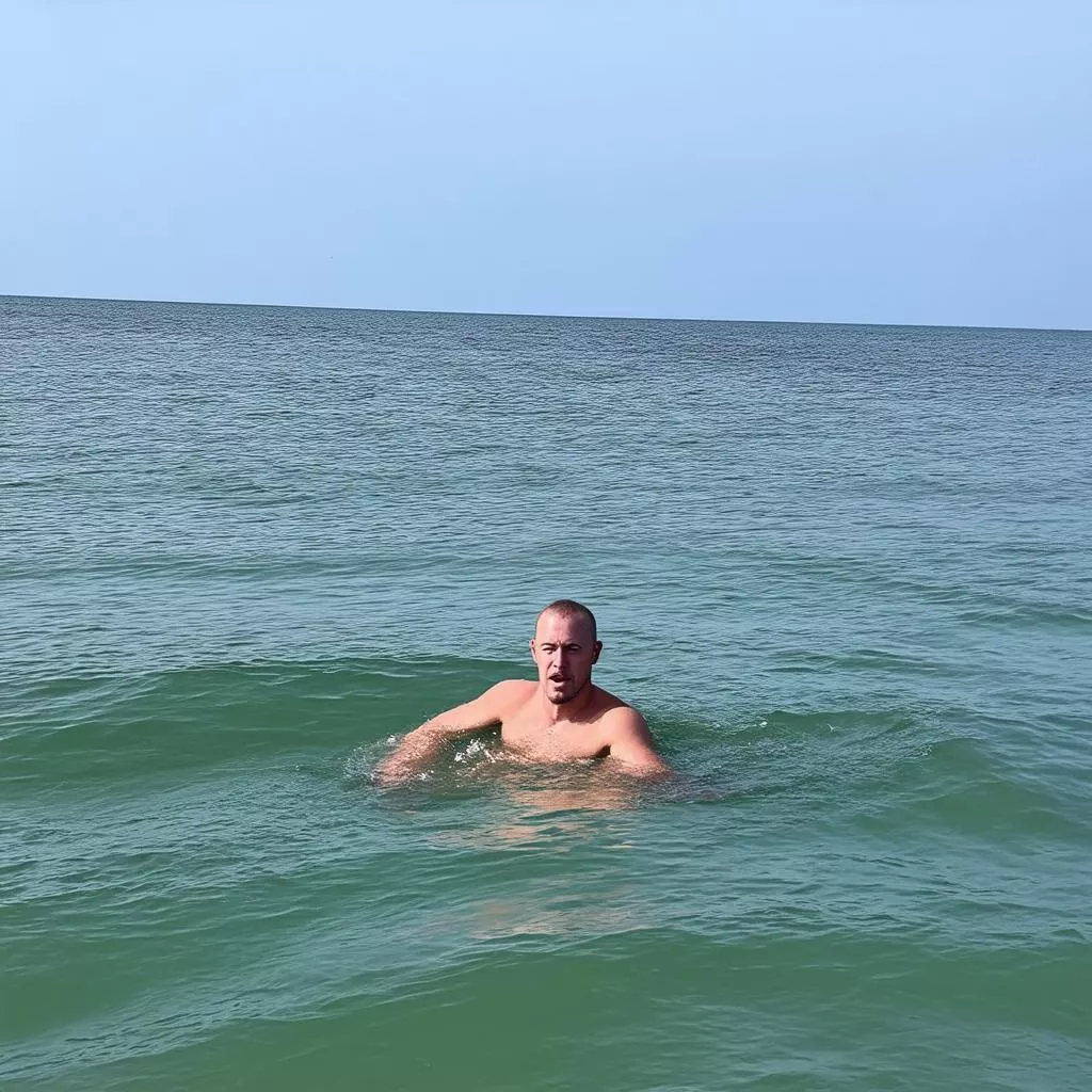 Thoát hiểm khi ô tô rơi xuống nước - Bơi vào bờ