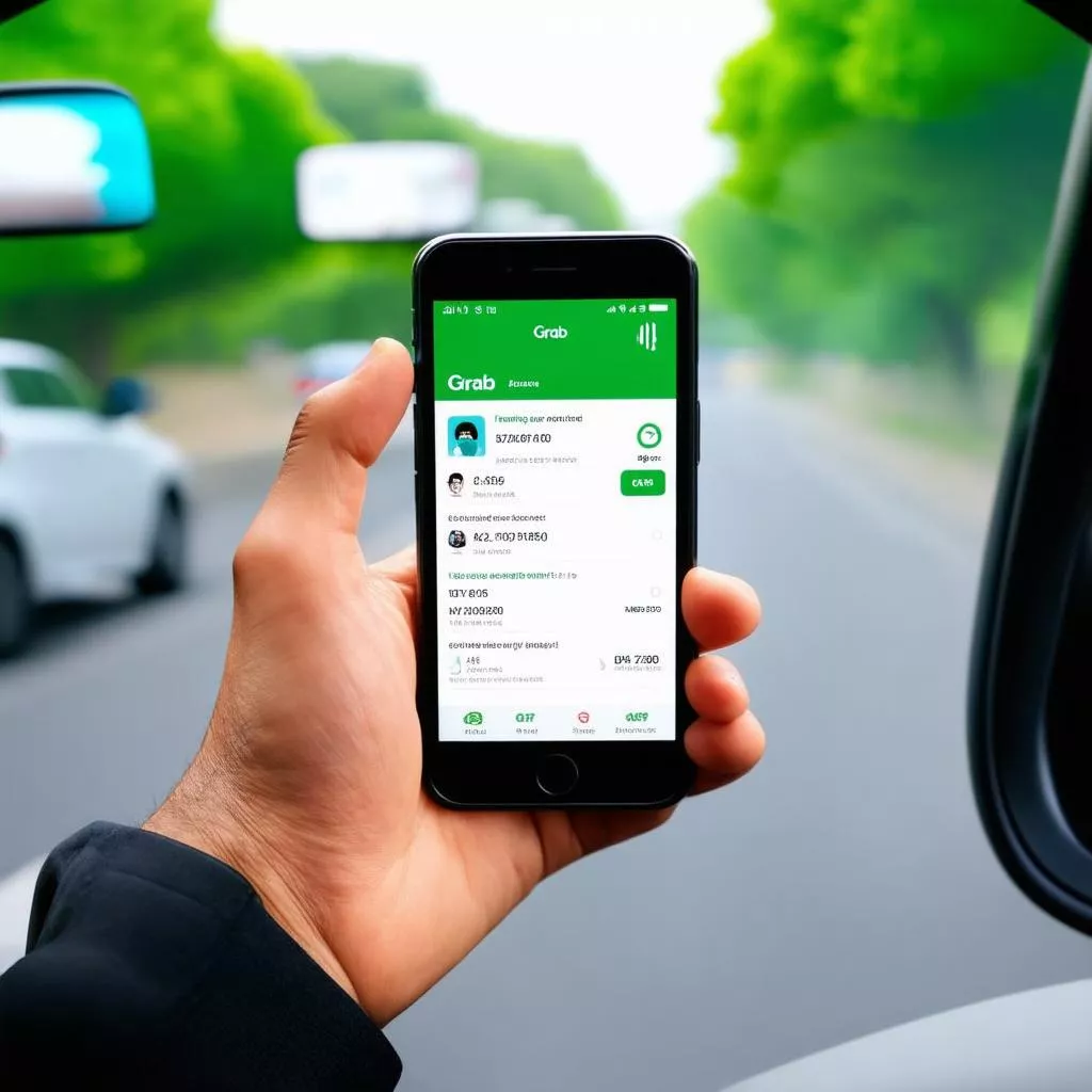 Tìm thông tin tài xế Grab