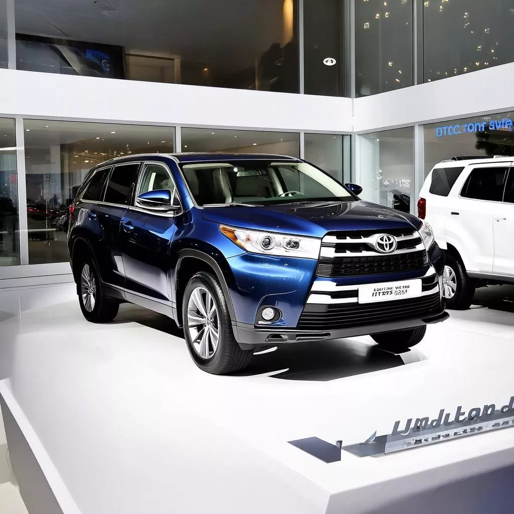 Toyota Highlander 2014 tại cửa hàng