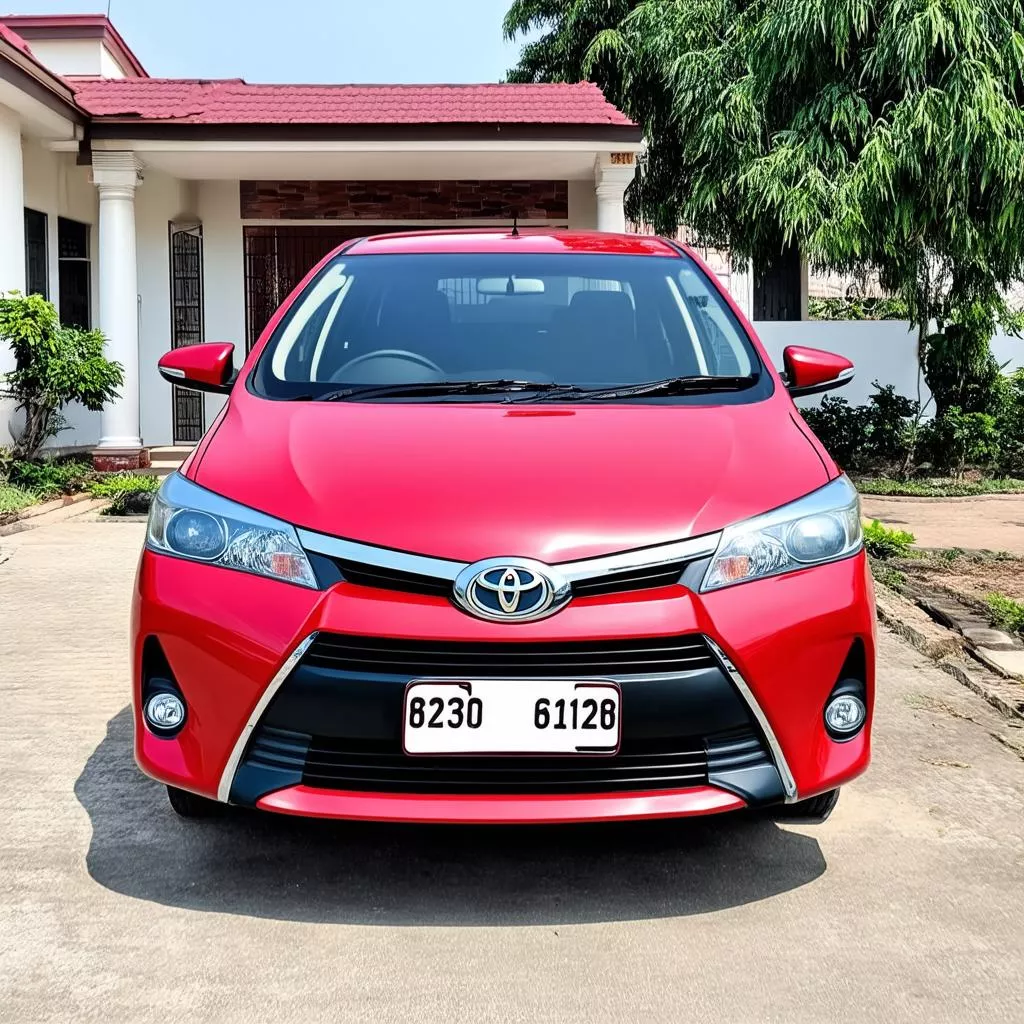 Toyota Vios 2017 màu đỏ