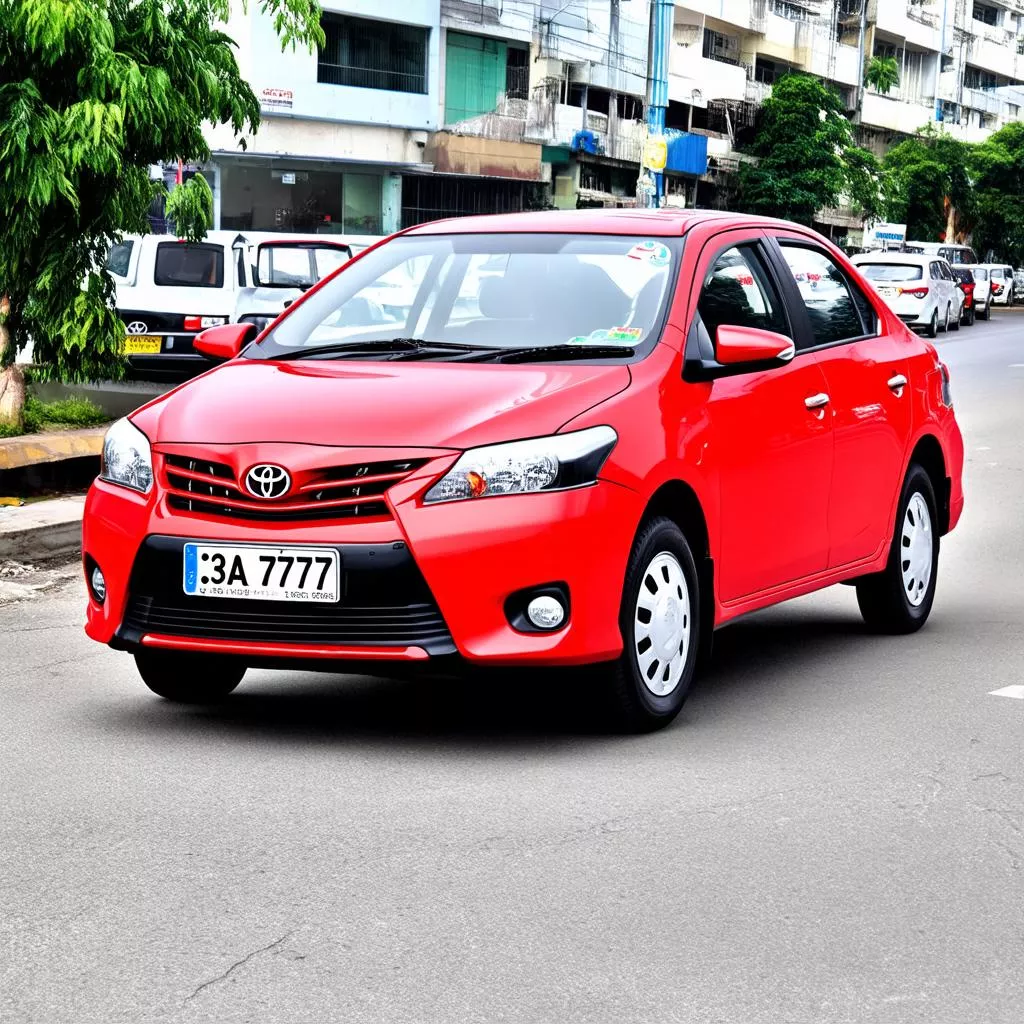 Toyota Vios con targa fortunata: Prestigio o Destino?