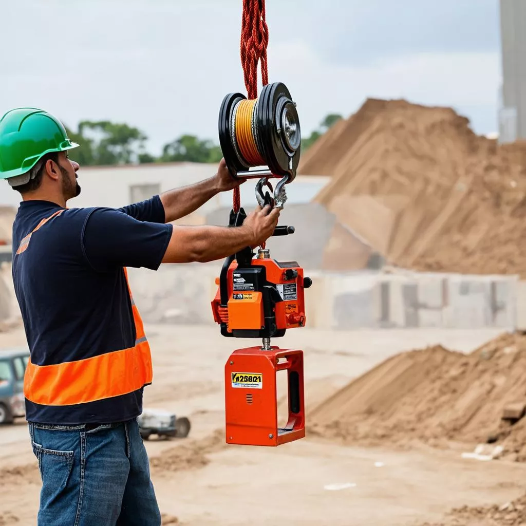 ứng dụng của máy tời 0.5 tấn