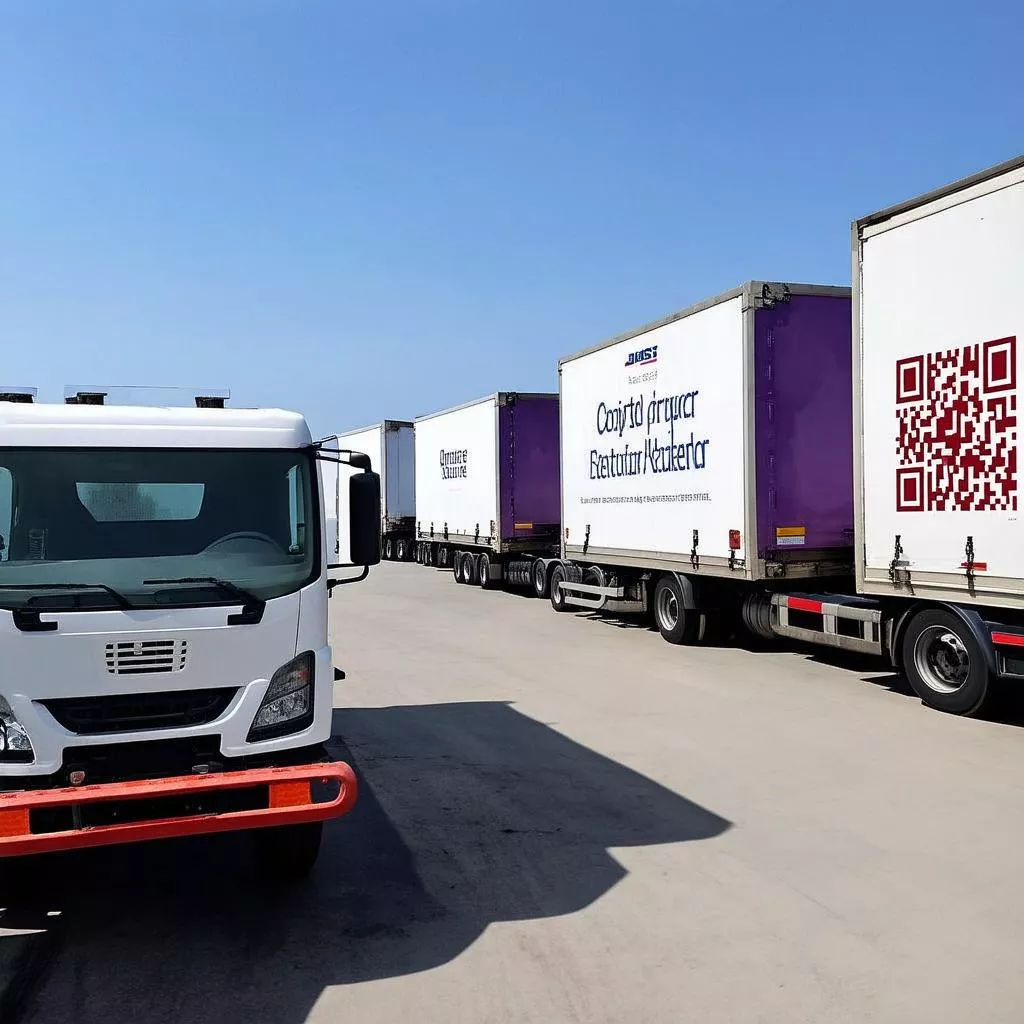 QR code application in truck management