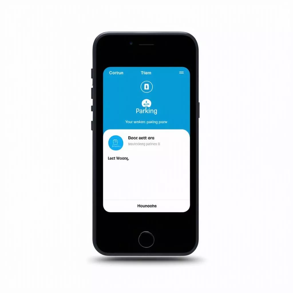 Aplicação para encontrar estacionamento no telemóvel