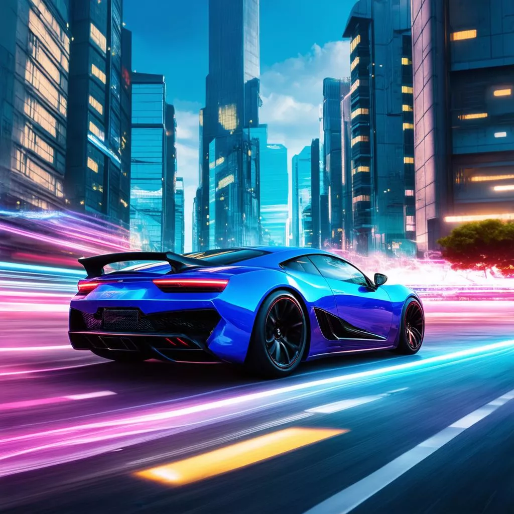 어린이 그림 속 자동차: 꿈과 즐거움을 담은 멋진 상상력